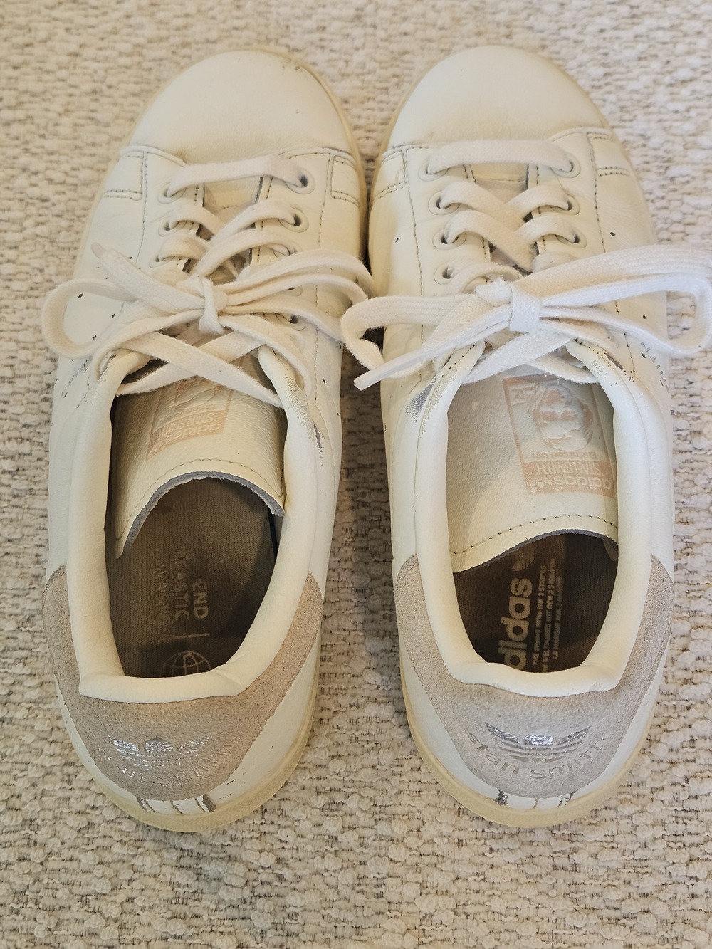 Adidas Stan Smith Light Pink White Sneakers Size 8